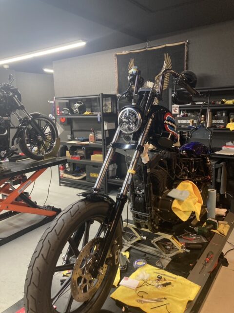 4インチアップロングフォーク　５レイクトリプル