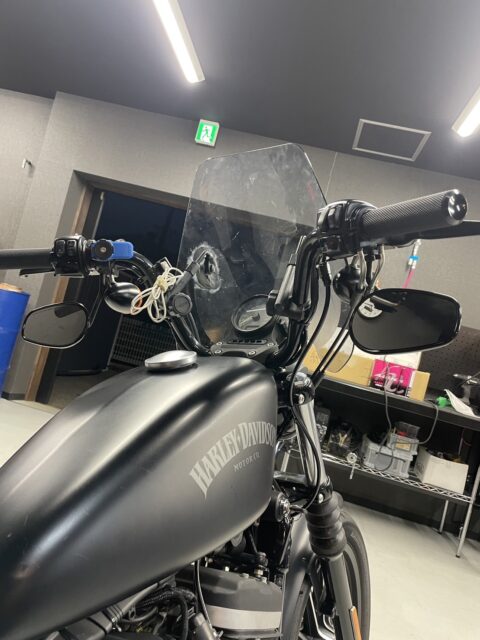 ショートエイプ　ハンドル　取付後