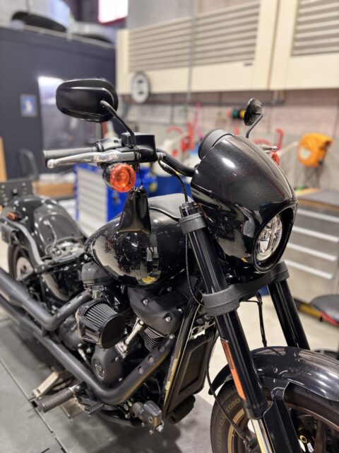 交換前純正ハンドル