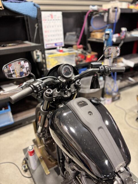 交換前純正ハンドル