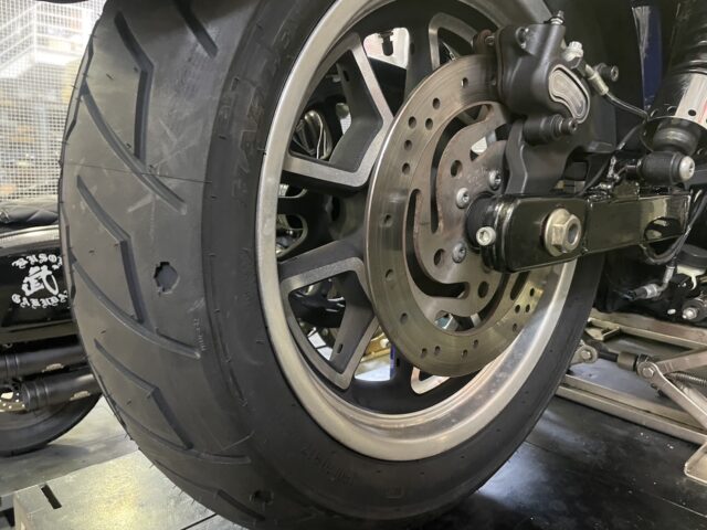 リア　タイヤ交換後