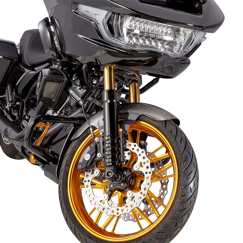 Arlen Ness カーボンファイバー 19インチ　フロントフェンダー カーボン カフェ フロントフェンダー 19インチ Arlen Ness Carbon