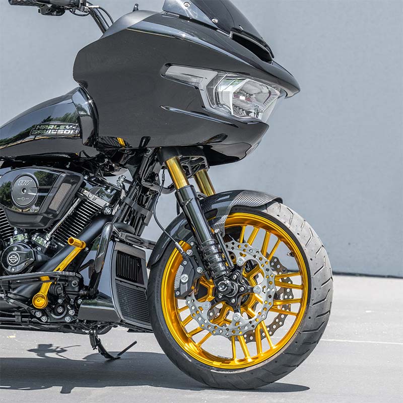 カーボン カフェ フロントフェンダー 19インチ Arlen Ness Carbon