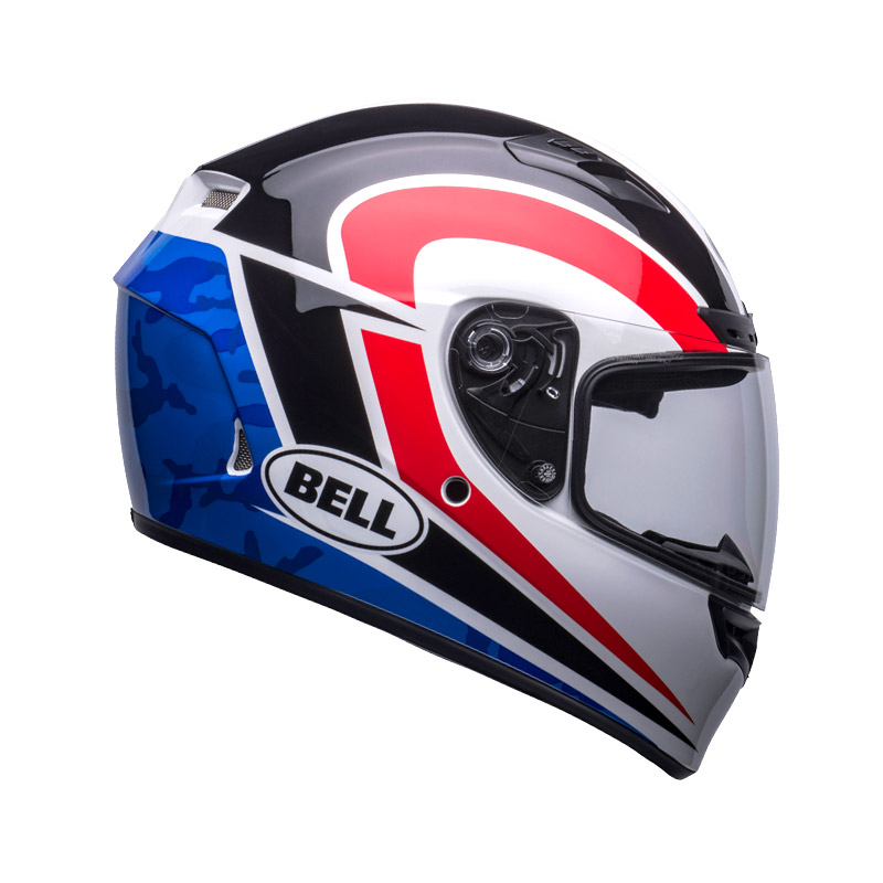 ベル■ クオリファイア DLX MIPS フルフェイスヘルメット ブリッツグロスホワイト/ブルーカモ BELL Helmets