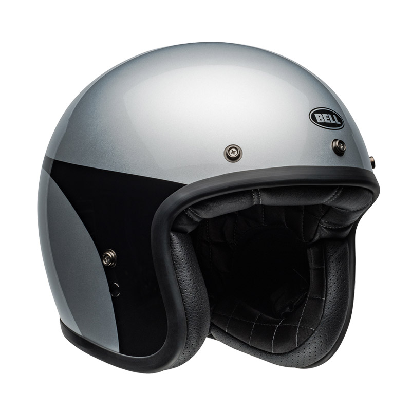 ベル■ カスタム500 ジェットヘルメット シャーシ グロスシルバー/ブラック BELL Helmets