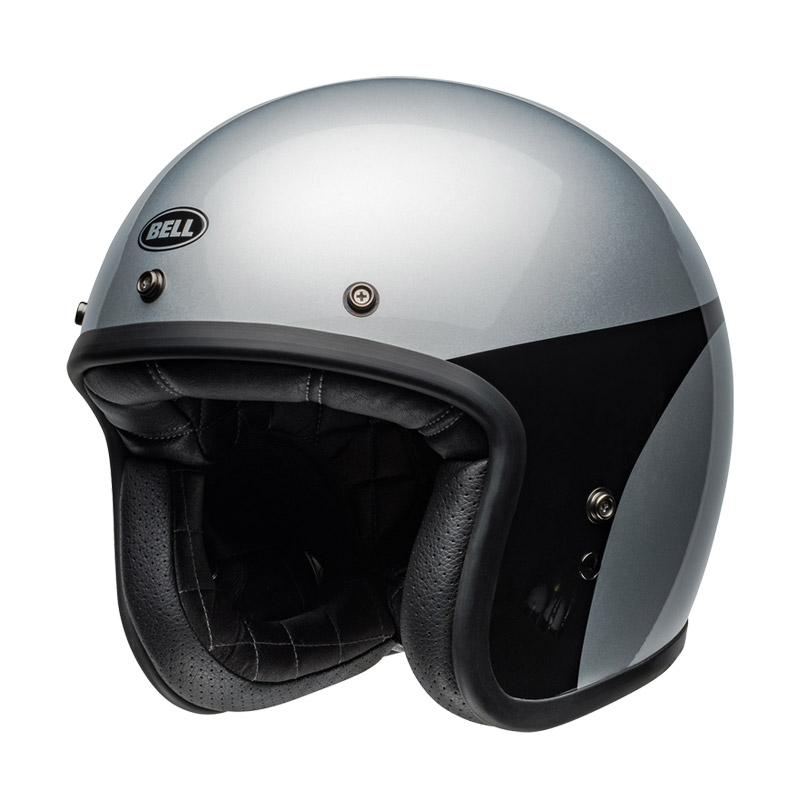 ベル■ カスタム500 ジェットヘルメット シャーシ グロスシルバー/ブラック BELL Helmets