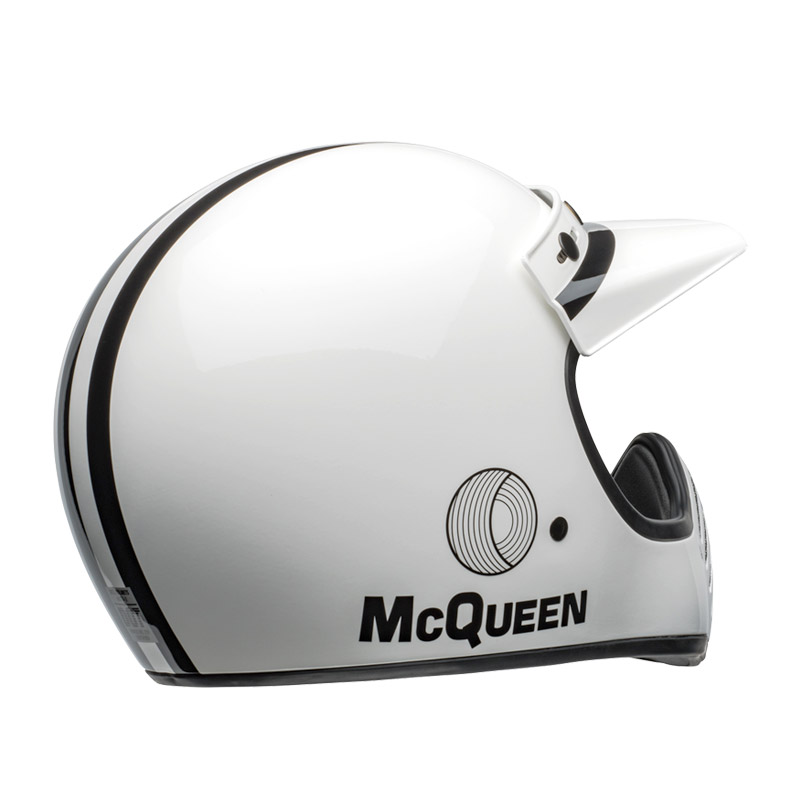 ベル■ MOTO-3 オフロードヘルメット スティーブ・マックイーン グロスホワイト/ブラック BELL Helmets