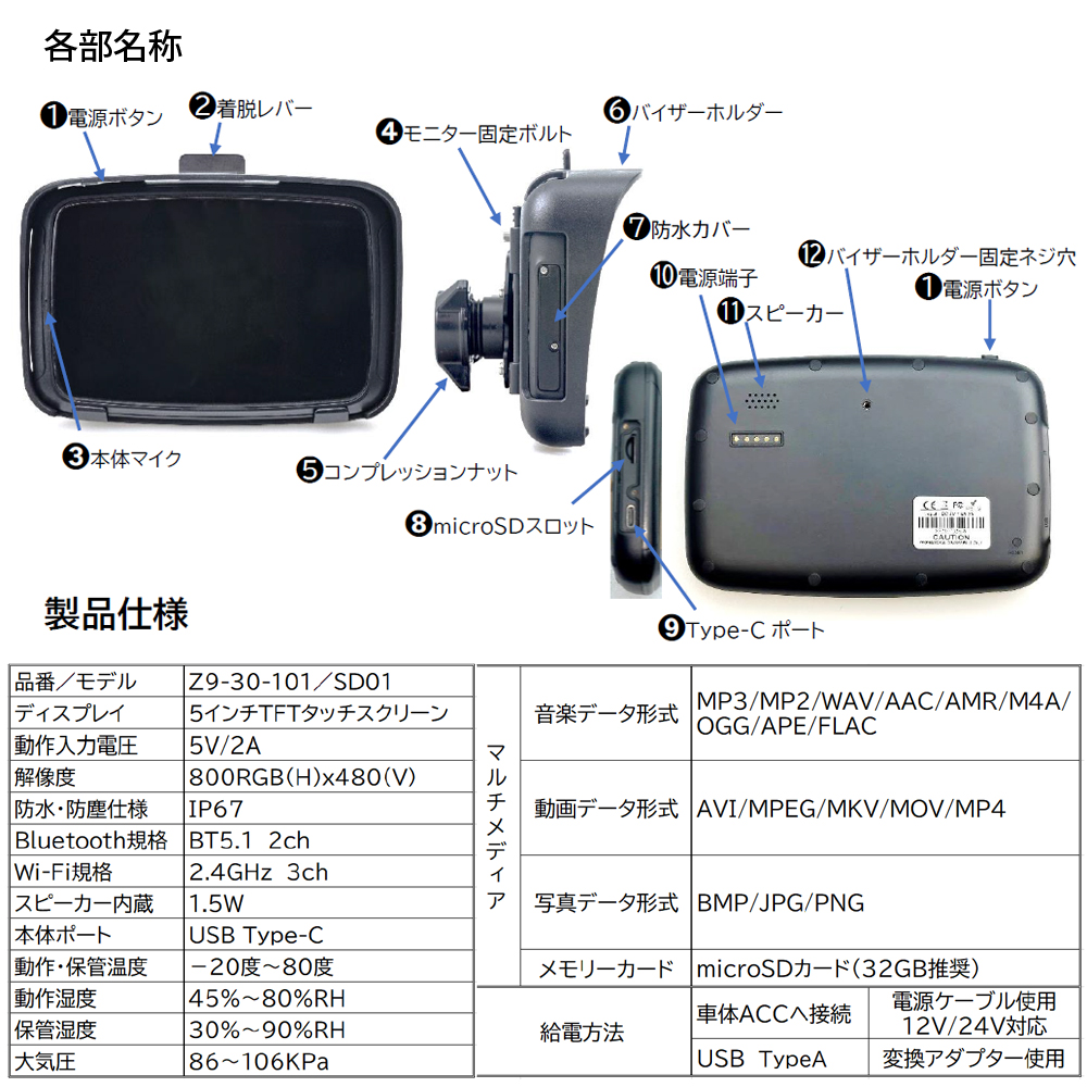 キジマ■ CarPlay・Android Auto対応 スマートディスプレイ SD01 Kijima