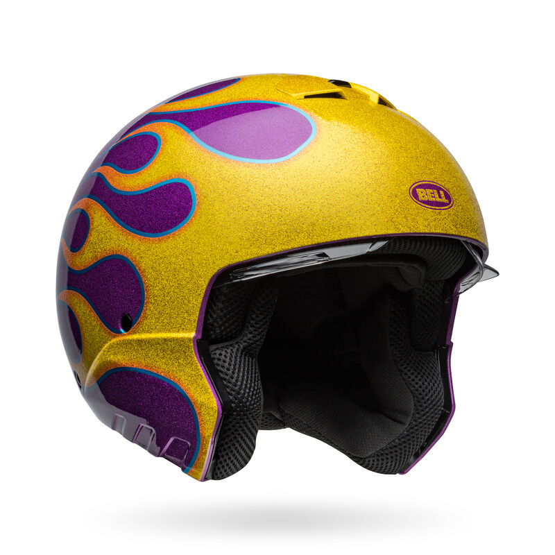 ベル■ ブルーザー システムヘルメット イグナイト グロスパープル/イエロー BELL Helmets
