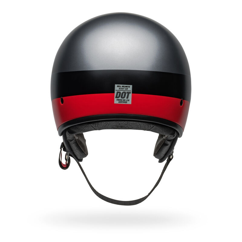 ベル■ スカウトエアー ジェットヘルメット アレイ サテングレー/レッド BELL Helmets