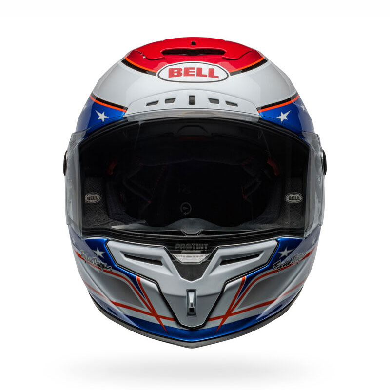ベル■ レーススター DLX フレックス フルフェイスヘルメット ビュービエ24 グロスホワイト/ブルー BELL Helmets