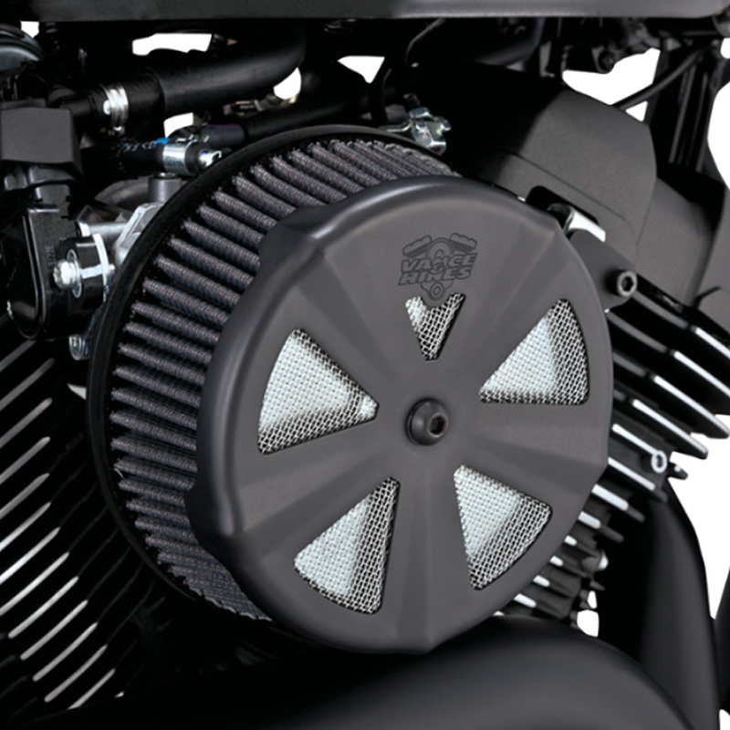 【クリスマスセール】【業販専用商品】VO2 エアクリーナーカバー スカルキャップ・クラウン ブラック