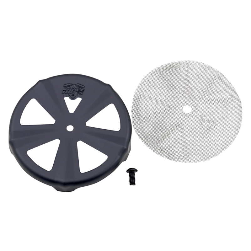 【クリスマスセール】【業販専用商品】VO2 エアクリーナーカバー スカルキャップ・クラウン ブラック