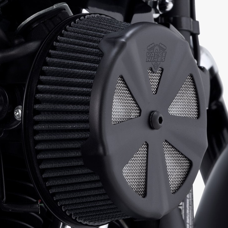 【クリスマスセール】【業販専用商品】VO2 エアクリーナーカバー スカルキャップ・クラウン ブラック