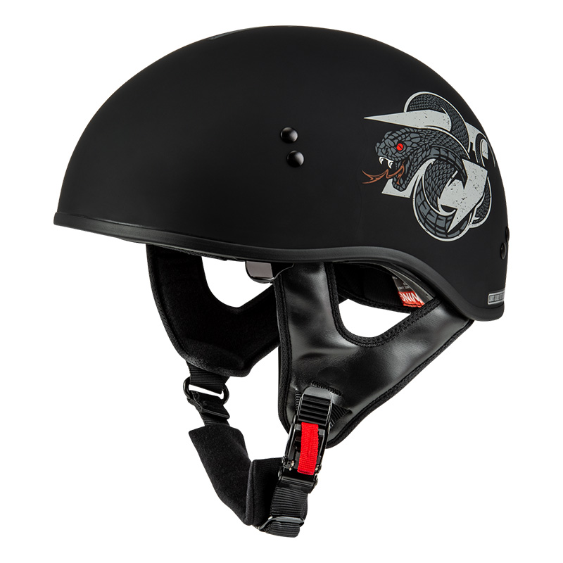 ジーマックス■HH-65 DRK1 ハーフヘルメット ブラック/グレー GMAX