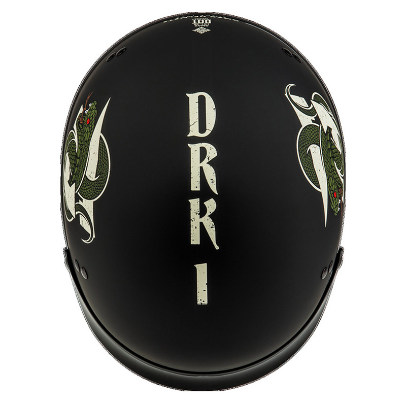 ジーマックス■HH-65 DRK1 ハーフヘルメット ピークバイザー付 マットブラック/ボーン GMAX