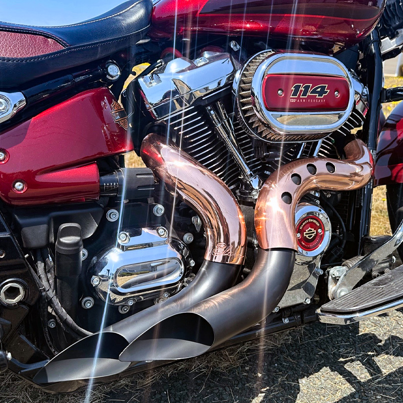 カットバック フルエキゾースト ブラック/カッパー