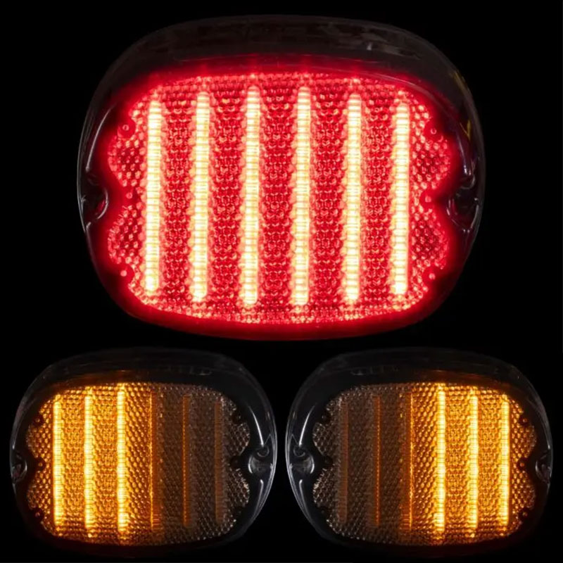 ホグワークズ■ロープロファイル ウインカー 一体型LEDテールライト【95-22年 ツーリング】 HOG WORKZ