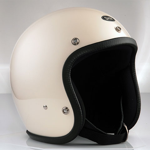 SHM■Lot-500 ベーシックジェットヘルメット/アイボリー/SG規格(排気量無制限)