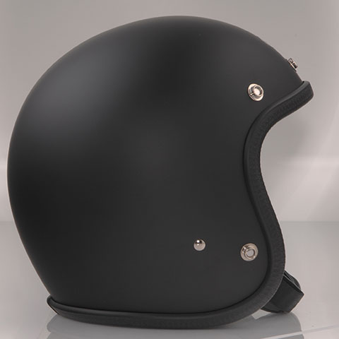SHM■Lot-500 ベーシックジェットヘルメット/マットブラック/SG規格(排気量無制限)