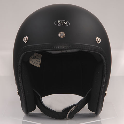 SHM■Lot-500 ベーシックジェットヘルメット/マットブラック/SG規格(排気量無制限)