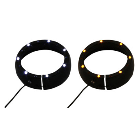 4.5インチ補助ライト LEDトリムリング ブラック