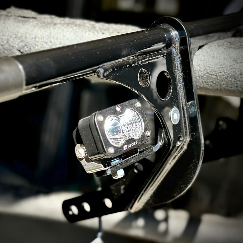 バハデザイン S1 フォグライト ガセットマウント ブラック