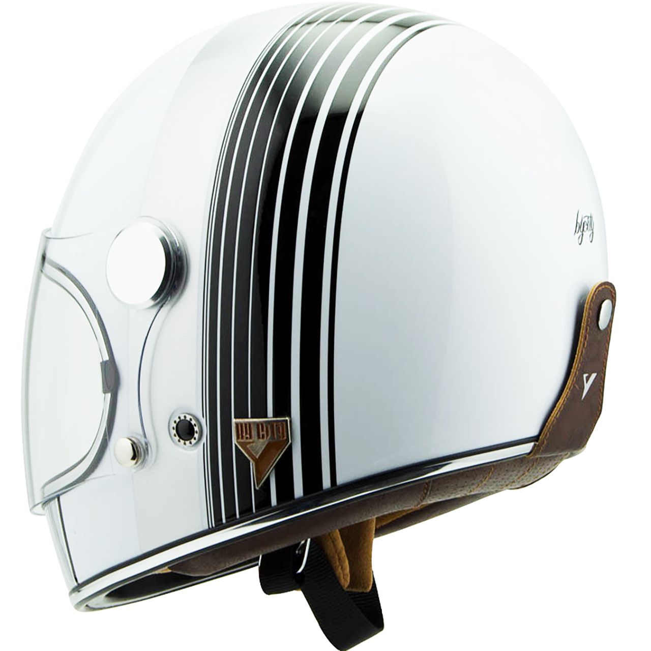 バイシティ■ロードスター2 ヘルメット ホワイト/ブラックライン ECE規格