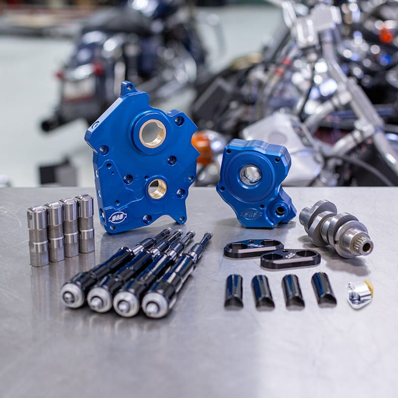 【クリスマスセール】【業販専用商品】チェーンドライブ 465カムチェストキット プッシュロッド ブラック