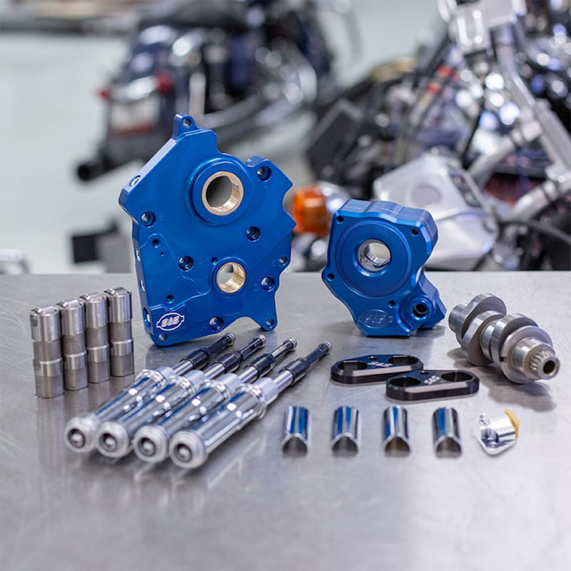 【クリスマスセール】【業販専用商品】チェーンドライブ 465カムチェストキット プッシュロッド クローム