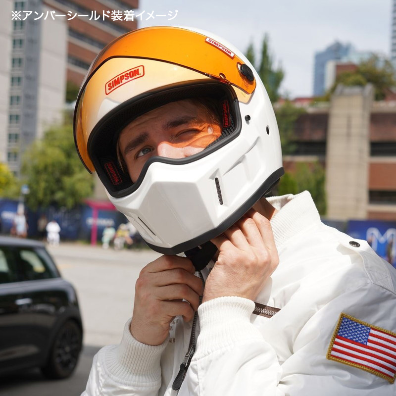 SB15 ホワイト フルフェイスヘルメット SG/PSC規格 スーパーバンディット15