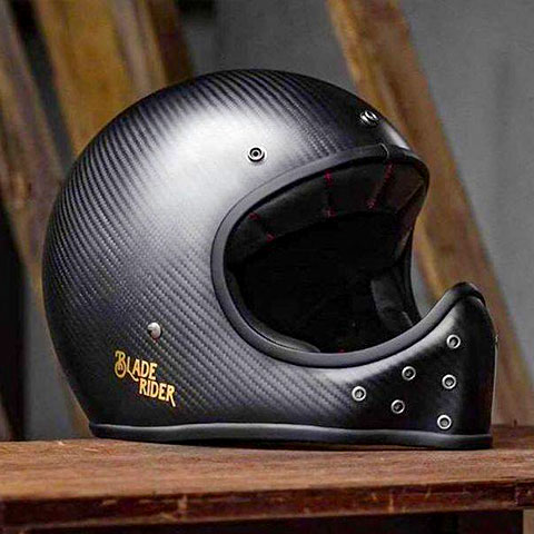 【SG規格】BLADE RIDER HELMET■ブレードライダー MOTOシリーズ マットカーボンフルフェイスヘルメット