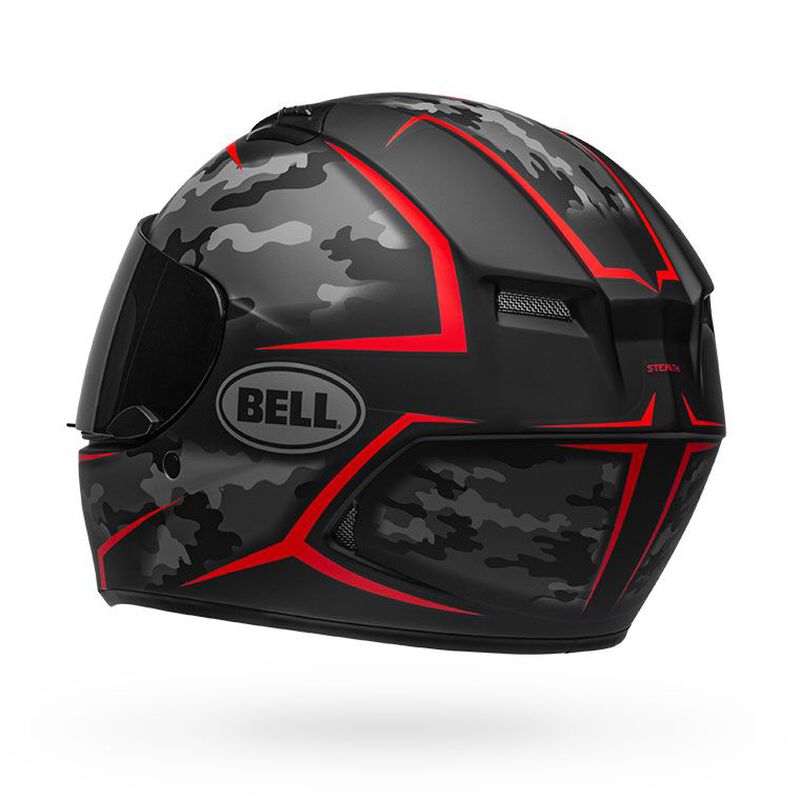 ベル■ クオリファイア フルフェイスヘルメット ステルスカモ マットブラック/レッド BELL Helmets