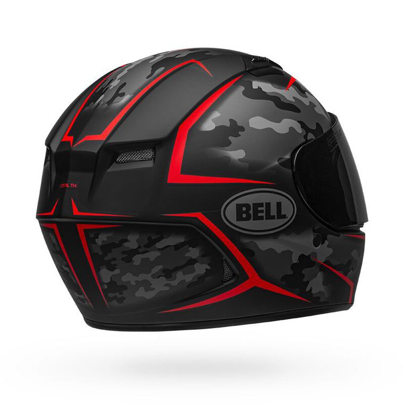 ベル■ クオリファイア フルフェイスヘルメット ステルスカモ マットブラック/レッド BELL Helmets