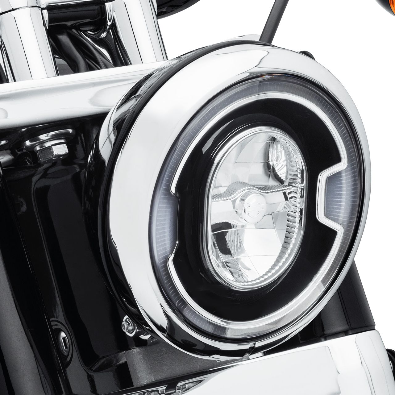 ハーレー純正■7インチ デーメーカー シグネチャーリフレクター LEDヘッドライト ブラック 【FLD/ソフテイル/ツーリング・トライク】