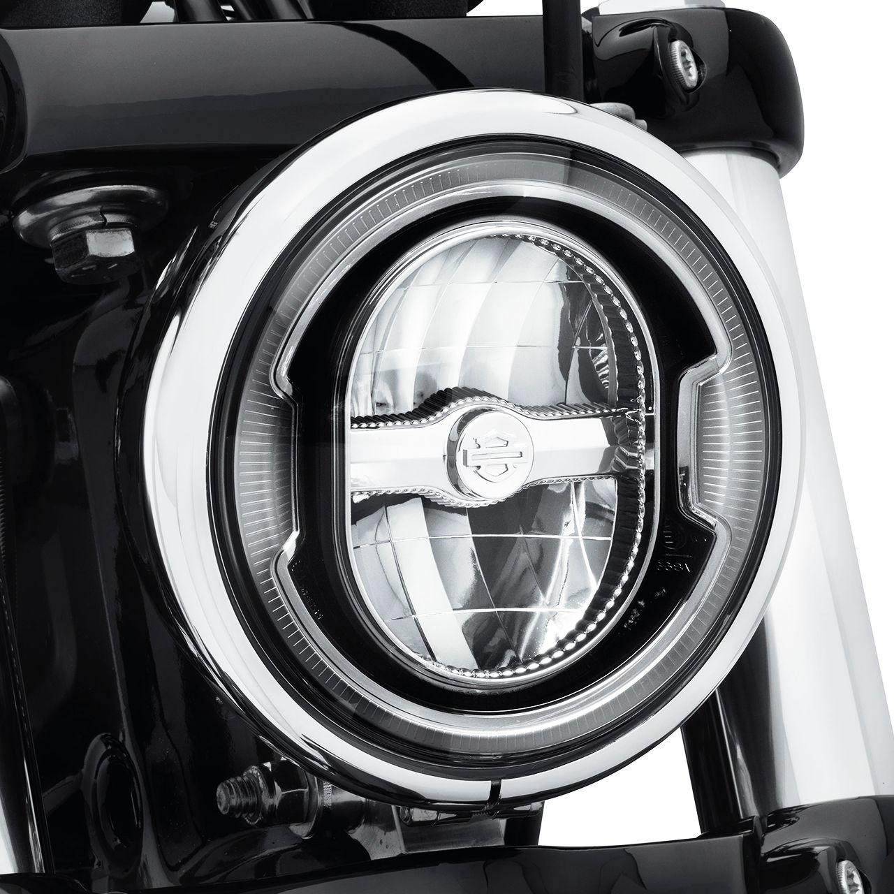 ハーレー純正■5-3/4インチ デーメーカー シグネチャーリフレクター LEDヘッドライト ブラック