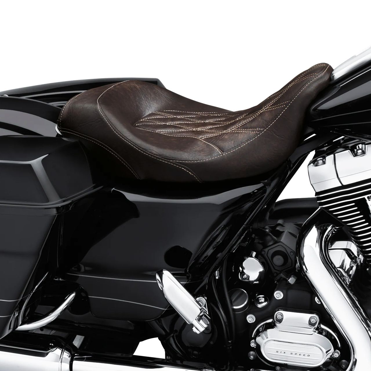 ハーレー純正□ロープロファイル ソロ ツーリングシート マホガニーブラウン【09年以降 ツーリング】 Harley Davidson  Low-Profile Solo Touring Seat Brown for 09Later Touring / パインバレー