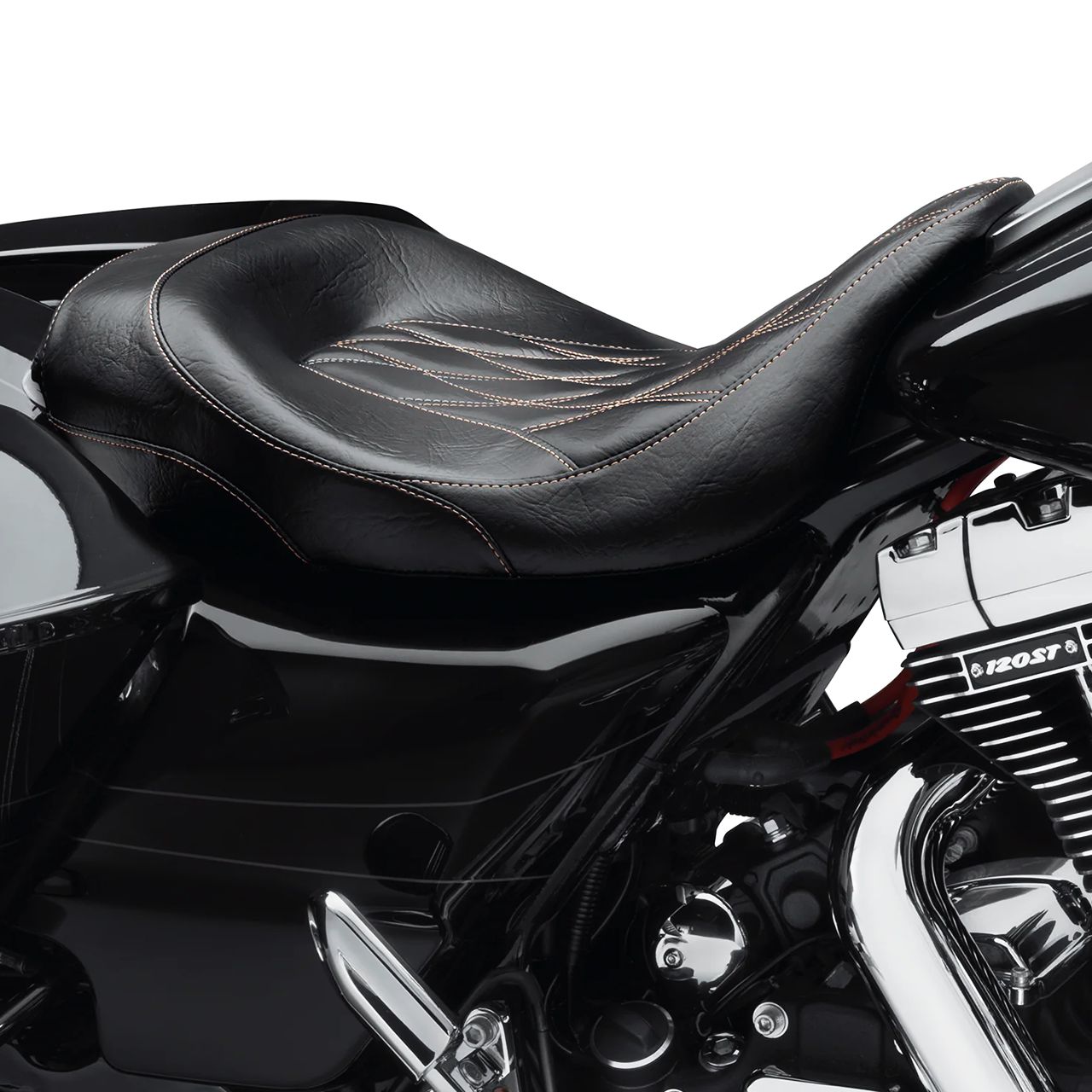 ハーレー純正□ロープロファイル ソロツーリングシート ブラック 【09年以降 ツーリング】 Harley Davidson Low-Profile  Solo Touring Seat Black for 09Later Touring / パインバレー