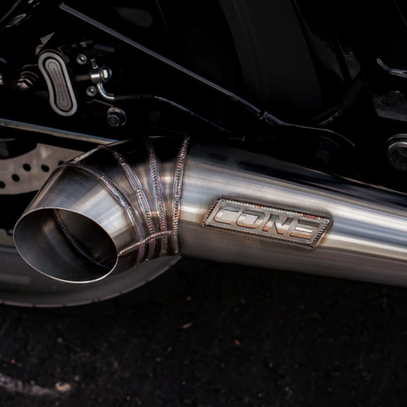 ターンアウト 2in1 フルエキゾーストマフラー ブラッシュドステンレス