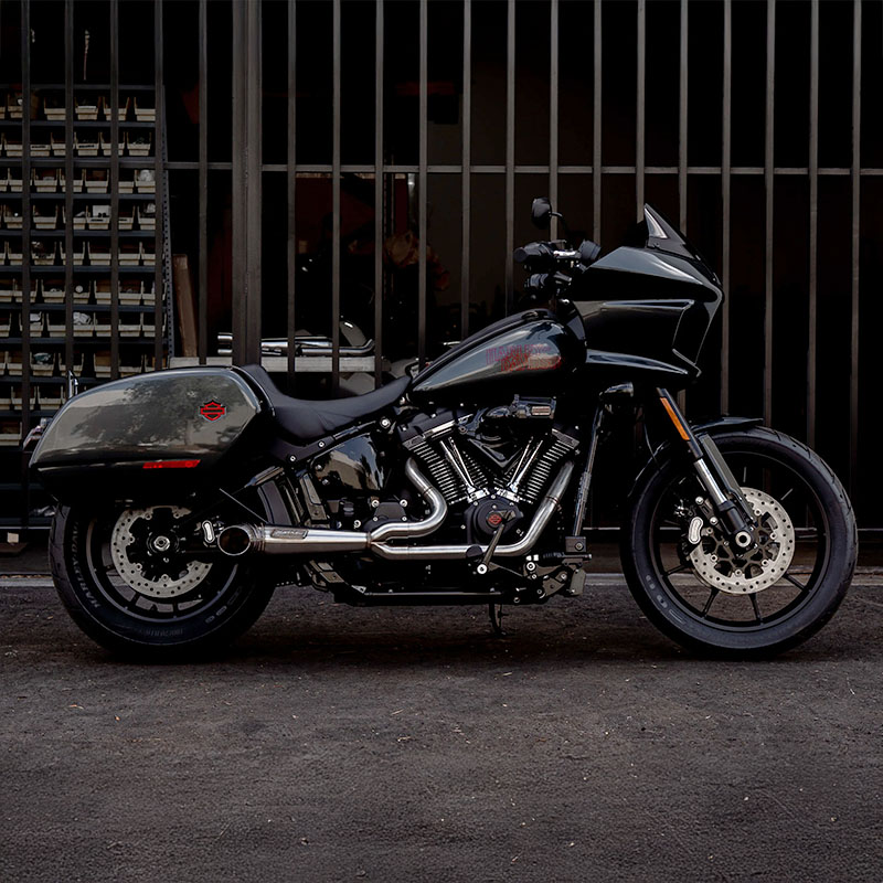 ターンアウト 2in1 フルエキゾーストマフラー ブラッシュドステンレス