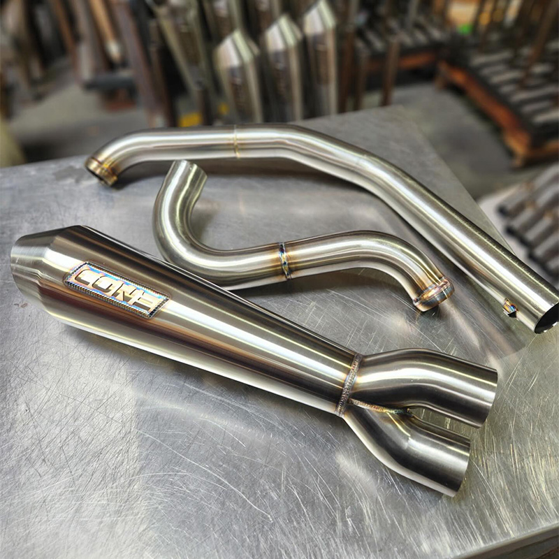 スウィーパー 2in1 フルエキゾーストマフラー ブラッシュドステンレス