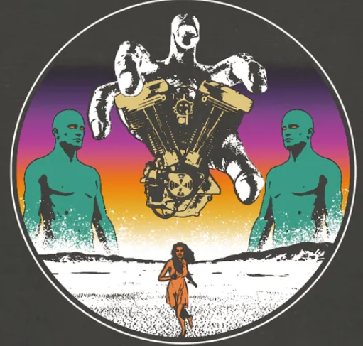 ナイン インダストリーズ×エブリデイ・ライフ・ウィズ・ファズ コラボ デザインTシャツ "The Day the Earth Stood Still"