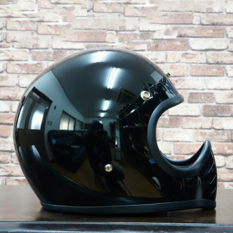 オーシャンビートル■ BEETLE MTX ビンテージモトクロスヘルメット ブラック （ブラックダブルストラップ） OCEAN BEETLE