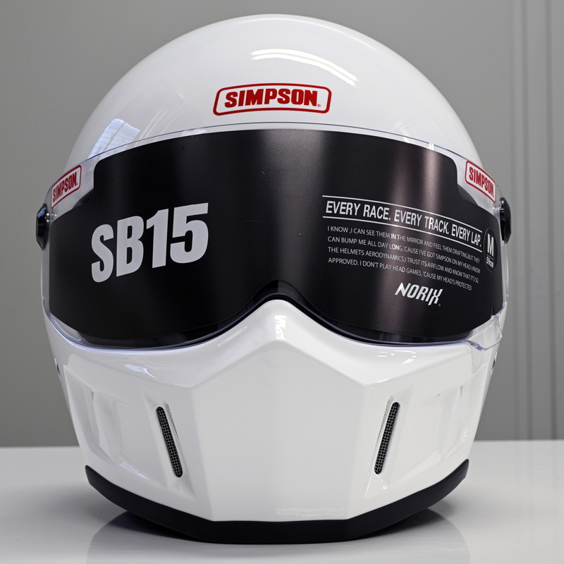 SB15 ホワイト フルフェイスヘルメット SG/PSC規格 スーパーバンディット15