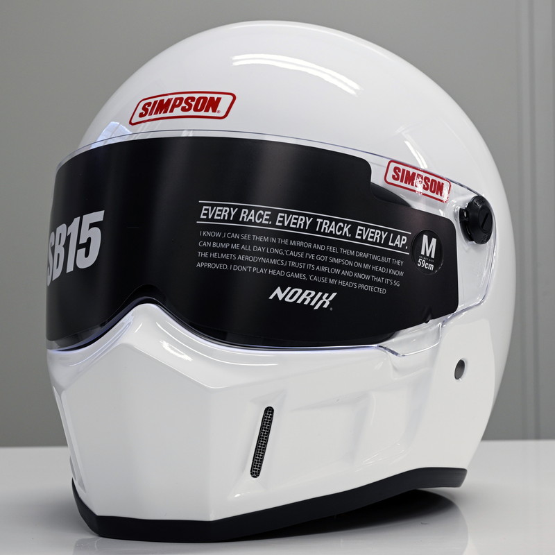 SB15 ホワイト フルフェイスヘルメット SG/PSC規格 スーパーバンディット15