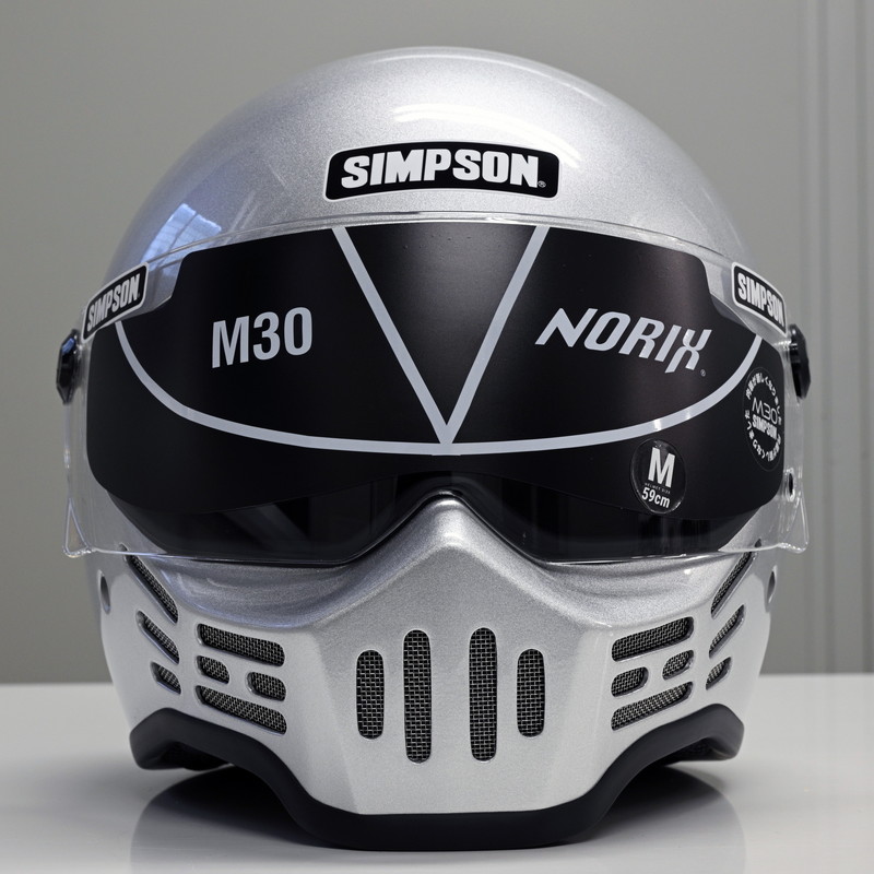 M30 シルバー フルフェイスヘルメット SG/PSC規格 MODEL 30