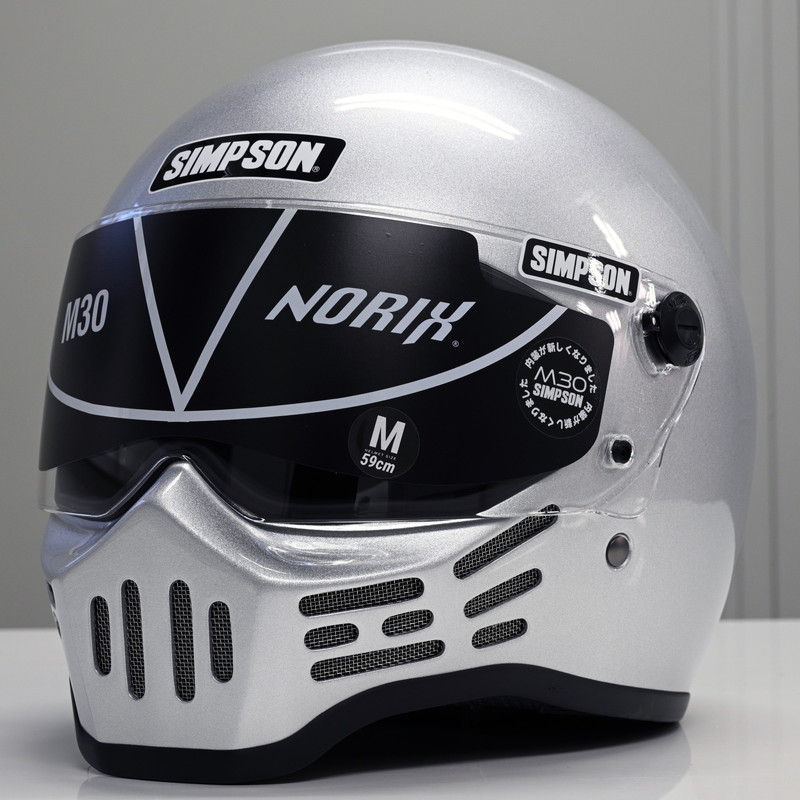 M30 シルバー フルフェイスヘルメット SG/PSC規格 MODEL 30