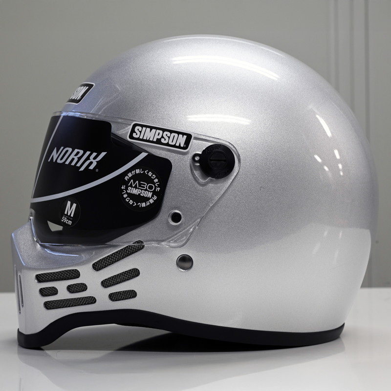 M30 シルバー フルフェイスヘルメット SG/PSC規格 MODEL 30