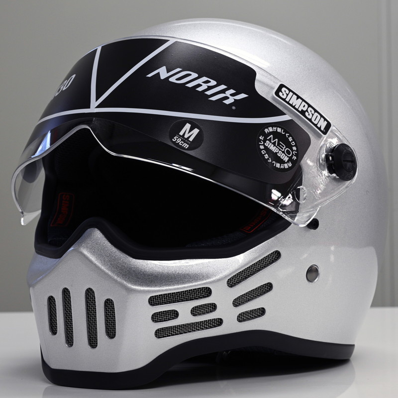 M30 シルバー フルフェイスヘルメット SG/PSC規格 MODEL 30