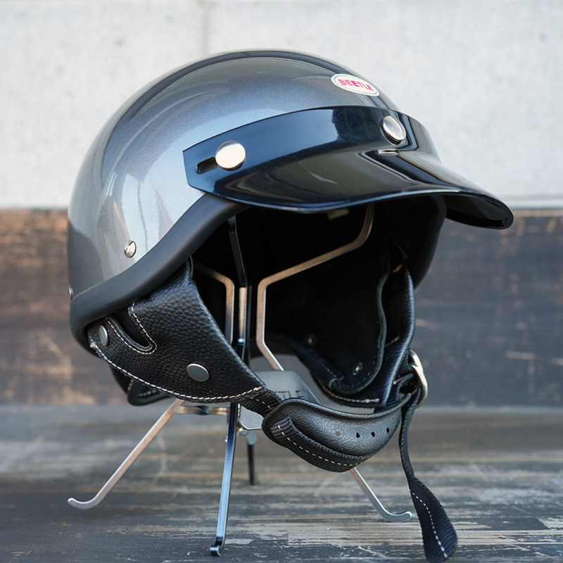 ショーティー4 ハーフキャップヘルメット スペースグレー/ブラックチンカップ